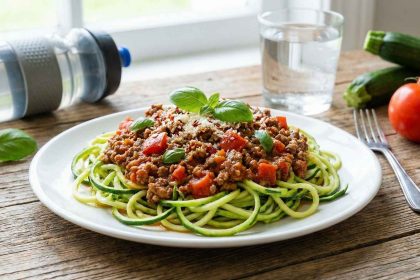 Diyette Makarna Yerine Bolonez Soslu Kabak Spagetti
